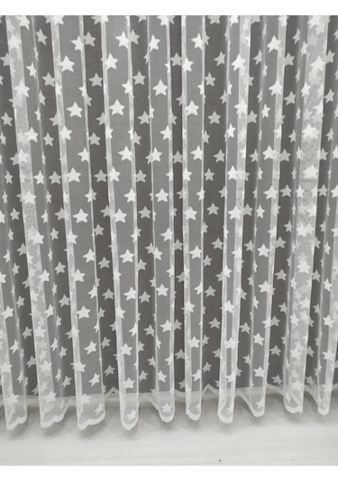Tül Perde Yıldız Desenli Kaliteli Ve Uygun Fiyatlı (348230951)