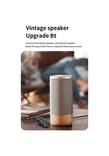 Yifomall Bt5.3 Araç Bluetooth Alıcı-verici 2合1, Aux Ses Kod Çözücü, Usb, Gürültü Azaltma Konuşma-navigasyon, Siyah Dahili Litiyum Pil