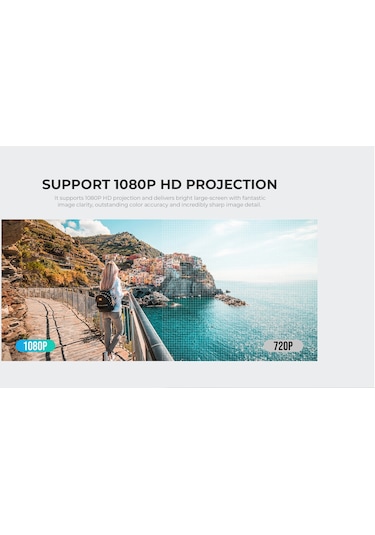 Havit PJ207 Prime Opal 6000 Lümen Taşınabilir HD Projeksiyon Cihazı