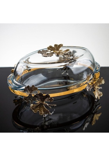 Atabey Home Kapaklı Kelebek Ayaklı Oval Borcam Tencere Paşabahçe