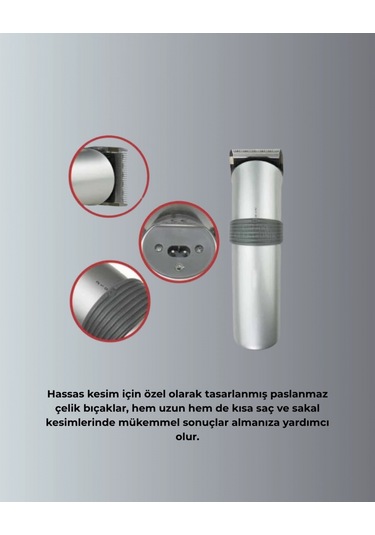 Şarjlı Ve Kablosuz Tıraş Makinesi Her Yerde Rahat Kullanım