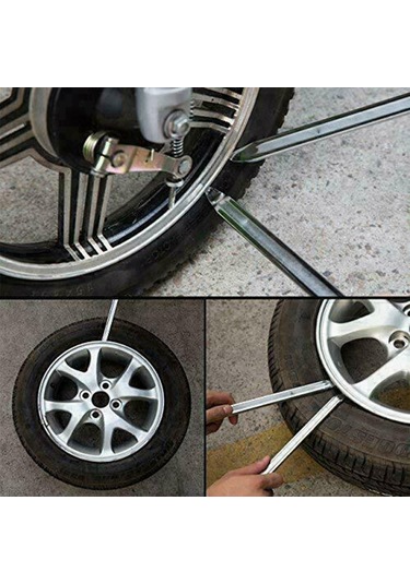 3pcs 11.81ın Galvanizli Tip Oto Motosiklet Lastik Kaşık K15650