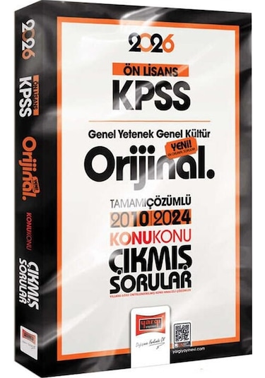 Yargı 2026 Kpss Lise Ön Lisans Gy-gk Orijinal 2010-2024 Konu Konu Çıkmış Sorular