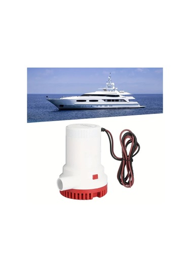 Honeybeeshop 24v 2000gph Yüksek Basınçlı Batırılabilir Sifon Pompası Tekne Yat Karavan Deniz Uçakları İçin Dayanıklı Plastik Gövdeli Su Pompası