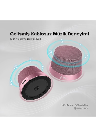 Ttec 2BH13 Vox Mini M Magsafe Uyumlu 2’si 1 Arada Kablosuz Bluetooth Hoparlör