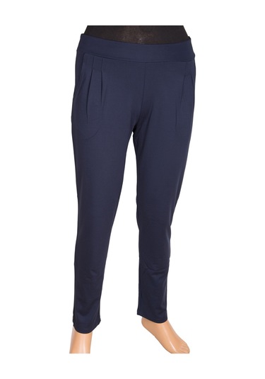 Barem Kadın Pensli Çelikli İnterlok Lacivert Pantolon Lacivert