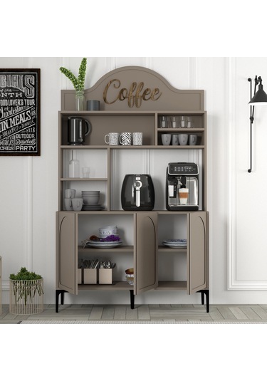 Lyon Kahve Köşesi 120cm - Atlas / Siyah