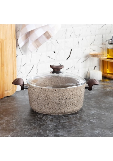 Bianca - 24 Cm Derin Granit Tencere Granit