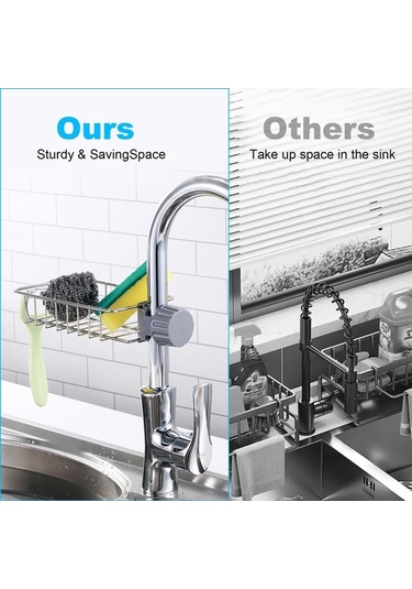 Dancemonkey Lichen Duş Caddy Matkapsız, 3 Parça Duş Rafı, Paslanmaz Çelik Açık Gri Je Açık Gri