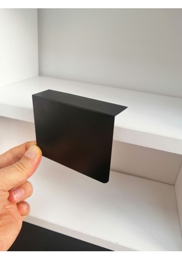 10 Adet Pvc Karatahta Siyah Ürün Etiket A7 10 x 7 CM Yapışkanlı Raf