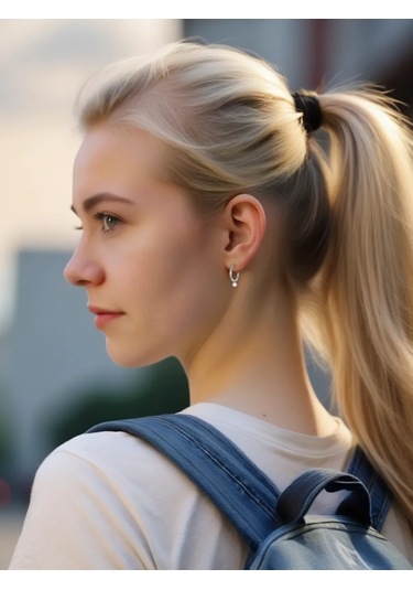 Zolotoj Merkurij Küçük Askılı Halka Küpeler Gümüş 312927009 Diğer