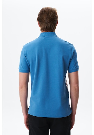 Arma Erkek Regular Fit Çok Renkli % 100 Pamuk Pike Polo Yaka Tişört Y29374355002 Mavi