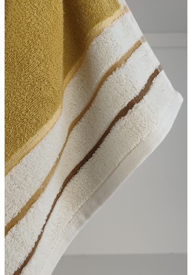 İpliği Boyalı Ucu Çizgili El Yüz Havlusu-%100 Pamuk Havlu