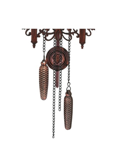 Didadodo Adet Retro Ahşap Guguklu Duvar Saati, Asılı El Sanatları Oturma Odası/ev/kafe Dekor, Şık Salıncaksalıncak Desenli Renkli