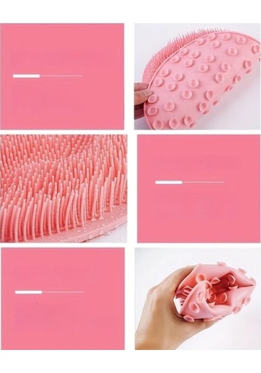 Trendooze Sunshine022 Mavi Wongırl Silikon Banyo Masaj Pedi, Yumuşak Kaymaz Ayak Ve Sırt Peeling Fırçası