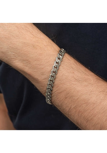 Blackcraft Gümüş Elişi Örgü Gurmet Erkek Bileklik Bc-e975cd Renkli