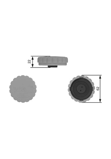 Ford Fusion Yedek Su Depo Kapagi 1.4 Tdci 2004-2011 Gates Rc235