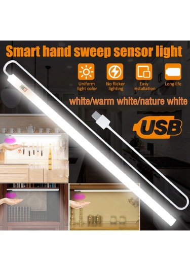 Homyl Kabin Altı Aydınlatma El Dalgası Aktif - Fotoselli 30cm Beyaz