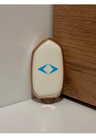 Amblemli Togg T10x-t10f Uyumlu Anahtar Kılıfı Beyaz