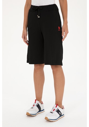 U.s. Polo Assn. Kadın Siyah Şort Örme 50280073-vr046 Siyah
