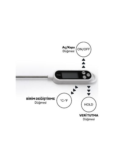 Kumtel Dijital Gıda Termometresi Hdft-01
