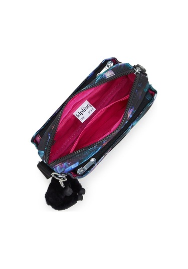 Kıplıng Abanu Küçük Boy Omuz Çantası Desenli Spectral Orchıd Desenli Çok Renkli