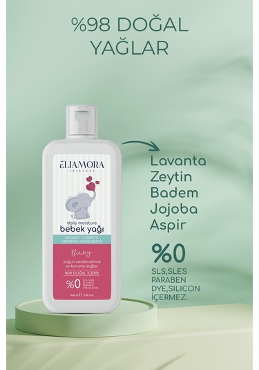 Eliamora Besleyici Koruyucu Organik Bebek Bakım Yağı