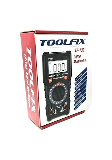 Toolfıx Tf-133 Işıklı Dijital Multimetre Ölçü Aleti