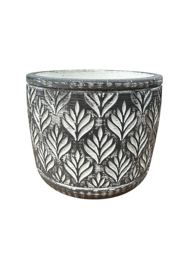 Bitki Tasarımı Ev Dekorasyon Antrasit Lotus Beton Saksı Çiçeklik Saksılık