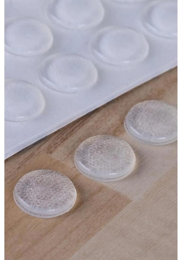 Cam Kesme Tahtası Ayağı 22mm 15 Adet, Slikon Yapışkanlı Ayak, Kaymayı Önleyen Masa Alt