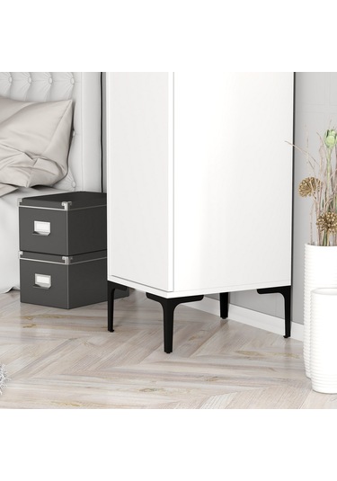 Variant Kumsal 1 Kapılı S Gardrop - Beyaz / Beyaz