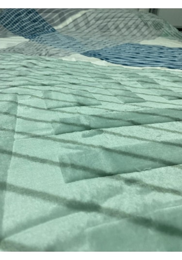 Aksu Tek Kişilik Battaniye Çantali Renkli