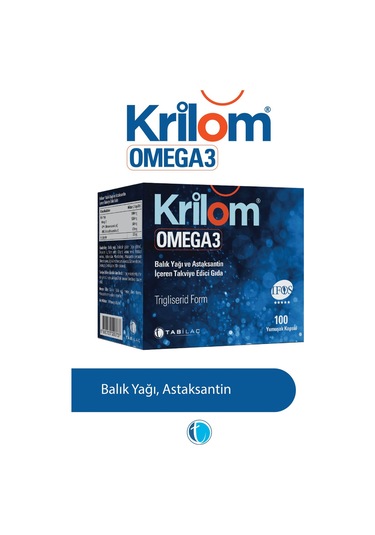 Krilom Omega 3 Balık Yağı 100 Yumuşak Kapsül