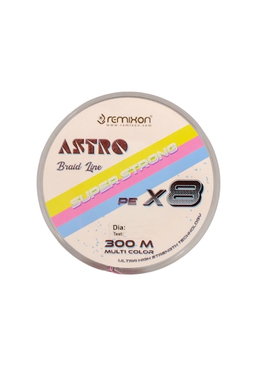 Remixon Astro 8x 300m Multi Color İp Misina 0.25 Mm / 41lb-18.6 Kg