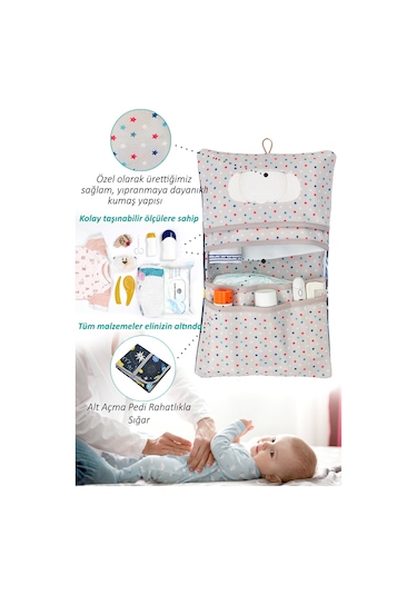 Hamur Space Bebek Bakım Çantası Organizer Çok Renkli