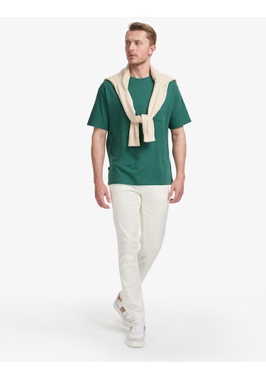 Pierre Cardin Erkek Koyu Yeşil Tişört Basic 50325300-vr079