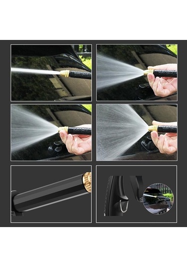 Tongxida Yüksek Basınçlı Araba Yıkama Ve Bahçe Sulama Tabancası - Çok Amaçlı Siyah Siyah