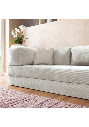 Argimo Godila Çok Amaçlı Sofa Çift Kişilik Yatak Koltuk Fildişi