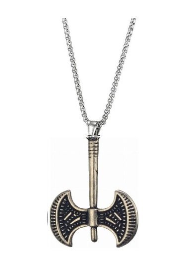 Herşey Nota Savaşçı Viking Balta Eskitme Metal Anahtarlık