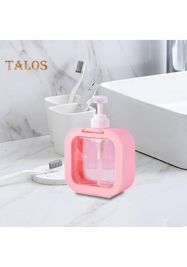 Pembe 300ml/500ml Sabunluk Sızdırmaz Şeffaf Büyük Kapasiteli Seyahat Dağıtıcı Şişe 300 Ml