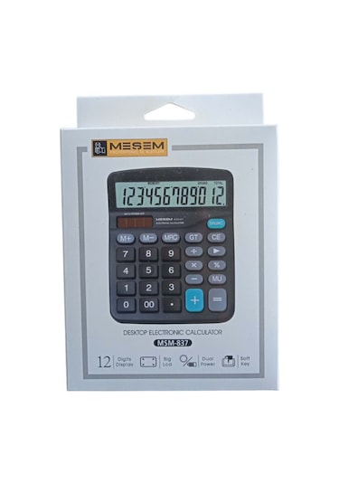 Meşem Küçük Hesap Makinesi 12 Haneli Msm-837