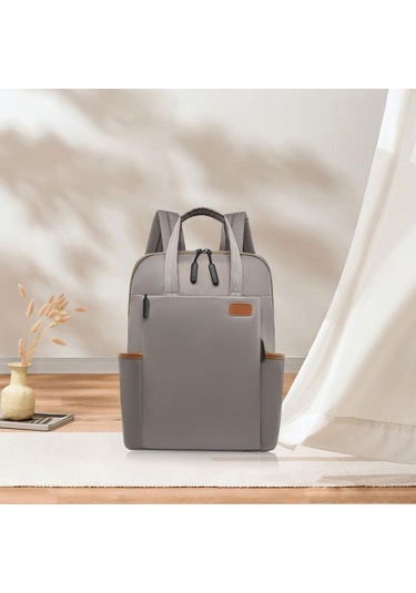 Suntek Kadın Erkek Dizüstü Sırt Çantası Şık Üniversite Haki