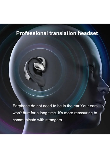 Tcherchi M8 Akıllı Aı Çeviri Bluetooth Kulaklık, Gerçek Zamanlı Tercüme Çeviri Kulaklığı