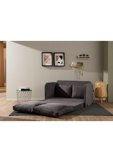 Pafu Saga İkili Katlanır Yataklı Koltuk Soho Gri