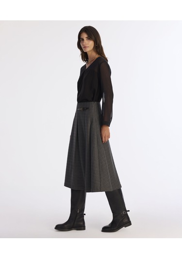 Yargıcı A Form Normal Bel Etek 25kket4035x 059 Gri