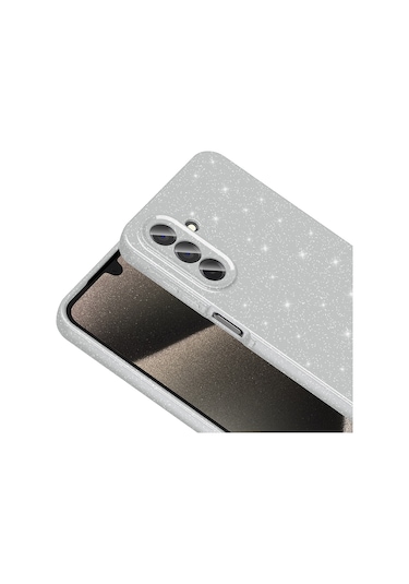 Mobilefix Galaxy Uyumlu A26 Kılıf Kamera Korumalı Simli Lüks Koton Kapak - Açık Pembe AÇIK PEMBE