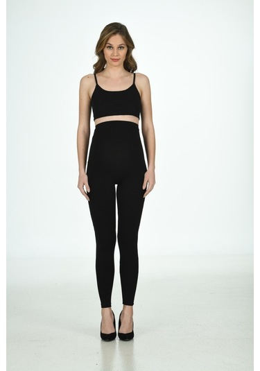 Mary Lüx Kadın  Siyah Hamile Taytsiyahxl Siyah