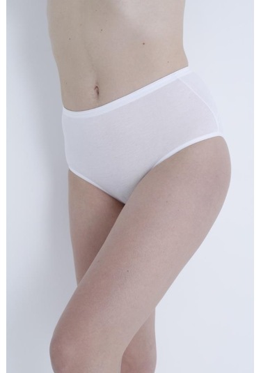 Bellızzı Bayan Geniş Kenar Bikini Külot 202 Beyaz