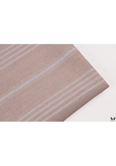 Pega Sultan Peştamal %100 Koton Açık Bej Plaj Havlusu 90 x 170 CM