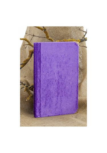 25 Adet - İsme Özel Kadife Kaplı Yasin Kitabı - Mevlüt Hediyesi - Çanta Boy - 128 Sayfa - Mor Mor